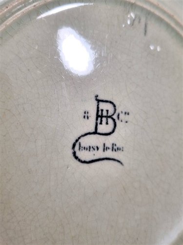 Duo d’assiettes en barbotine