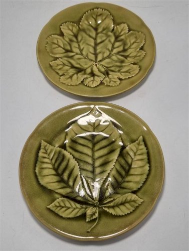 Duo d’assiettes en barbotine