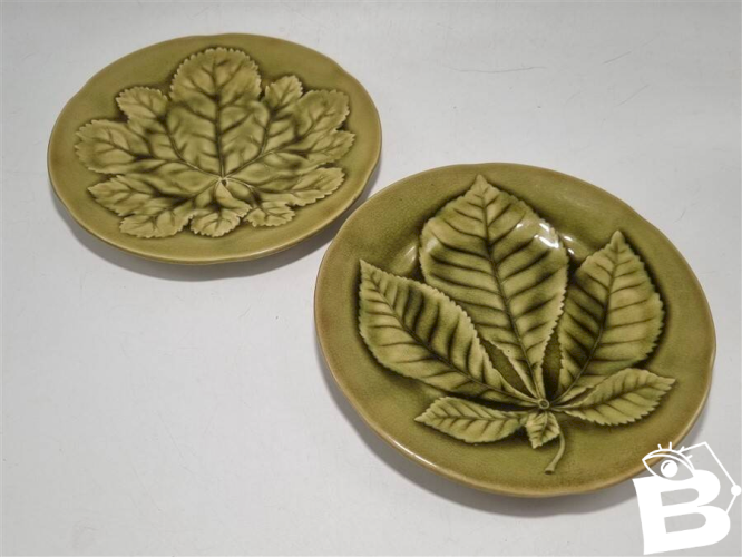 Duo d’assiettes en barbotine