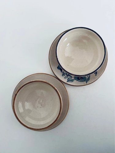 Duo de bols et coupelles artisanaux MangaLlacta Equateur ceramique