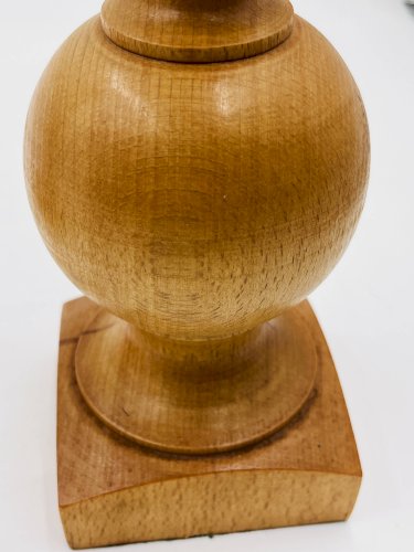 Duo de bougeoirs en bois