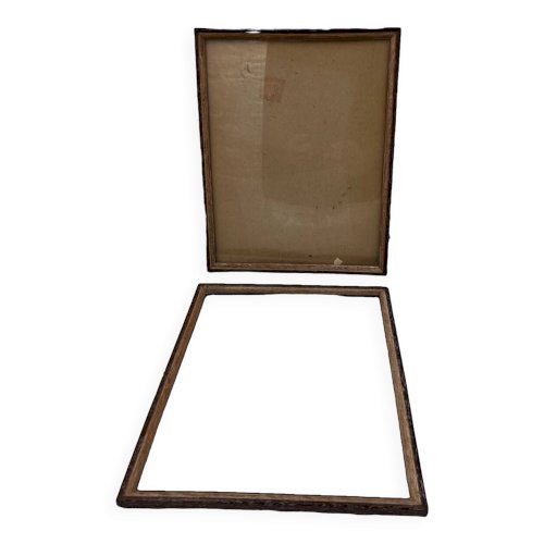 Duo de cadres en bois fin