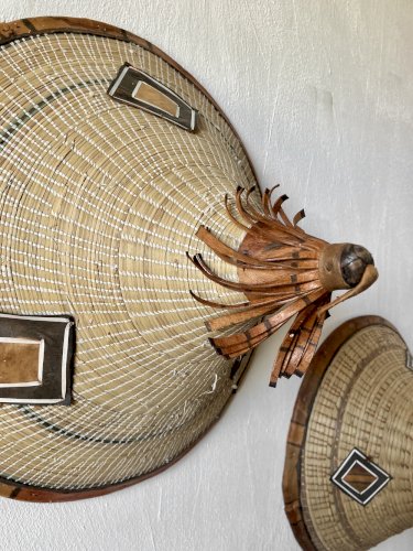 Duo de chapeaux traditionnels Peuls (Tingandé), Afrique de l'Ouest