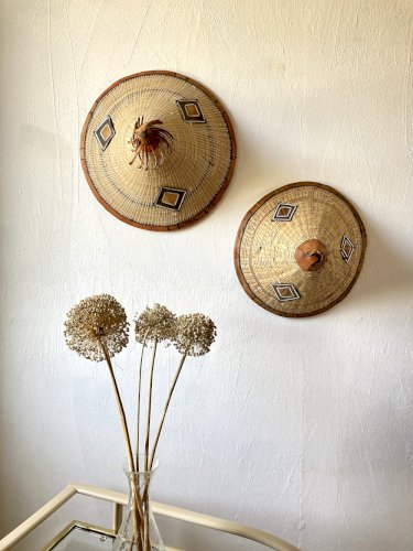 Duo de chapeaux traditionnels Peuls (Tingandé), Afrique de l'Ouest