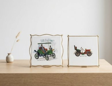 Vintage decorative trivet duo Christmas gift idea