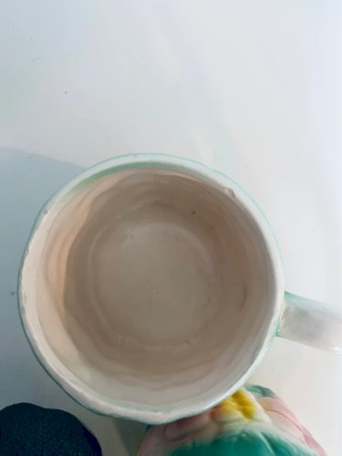 Duo de Mugs / Tasses Vintage en Barbotine – Couleurs Peps & Fruitées