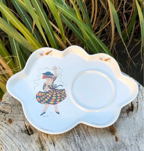 Duo de petits déjeuner rétro vintage