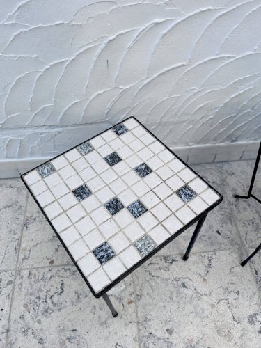 Duo de tables dappoint en céramique