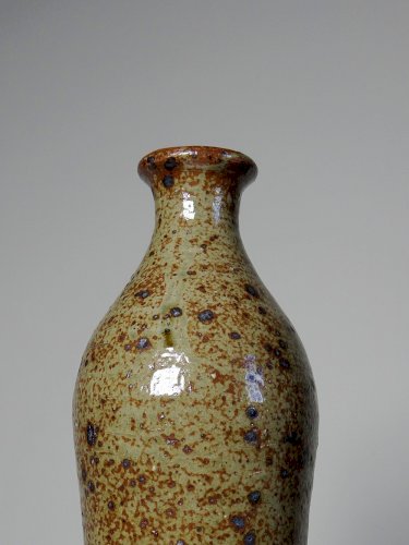 Duo de vases en grès pyrité vintage années 60 style Baudat La Borne