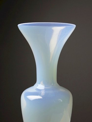 Duo de vases opaline bulle de savon vintage