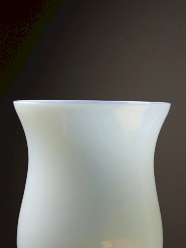 Duo de vases opaline bulle de savon vintage