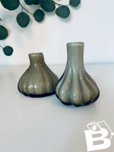 Duo de Vases Soliflores en Verre – Jardin d’Ulysse