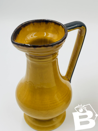 Duo de Vases Vintage Coulobres en Céramique Ocre