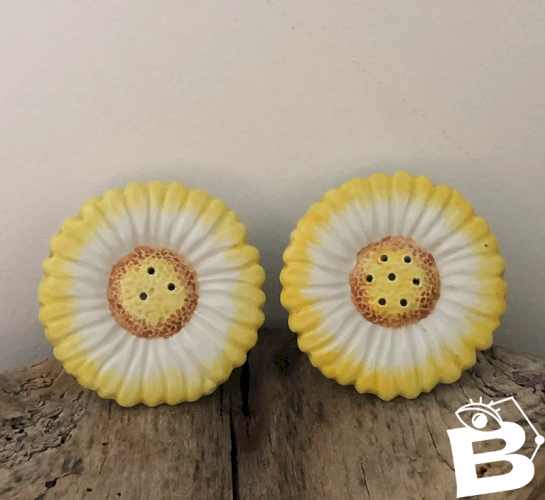 Duo sel/poivre en forme de fleurs