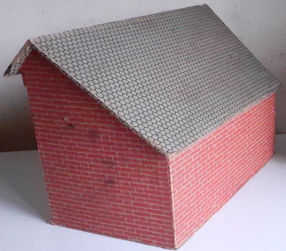 Ecole communale maison de poupée diorama 1900 ? pupitre balançoire