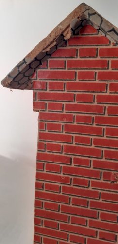 Ecole communale maison de poupée diorama 1900 ? pupitre balançoire