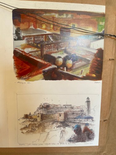 Ecole orientaliste moderne, dessins signé P. Vallot. 2003.