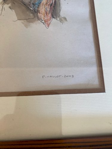Ecole orientaliste moderne, dessins signé P. Vallot. 2003.