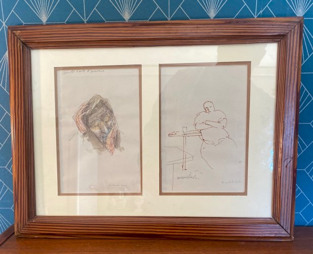 Ecole orientaliste moderne, dessins signé P. Vallot. 2003.