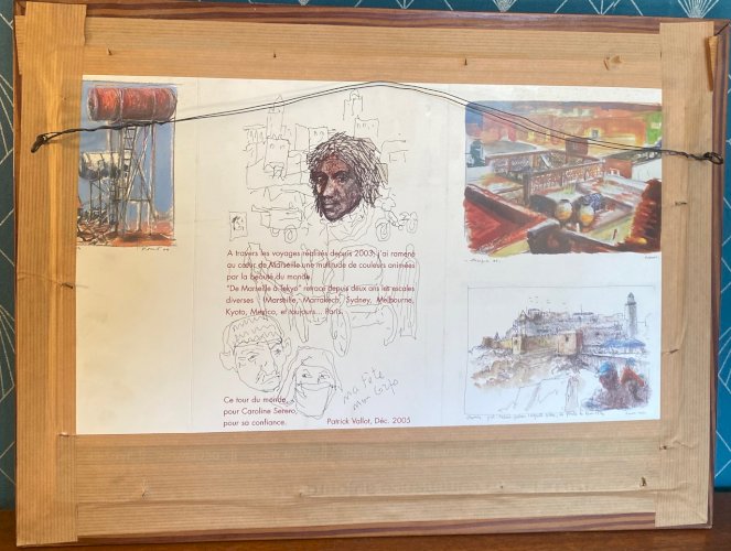 Ecole orientaliste moderne, dessins signé P. Vallot. 2003.