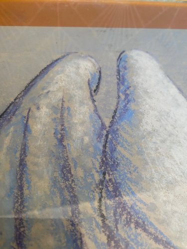 Ecole orientaliste moderne, paire de pastels. Signées. Encadrées et sous verre.