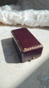 Vintage box for necklace and pendant jewelry.