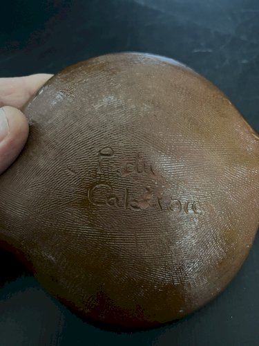 ecuelle vide poche terre cuite vernissée signé P du Cabirou  Aude Languedoc