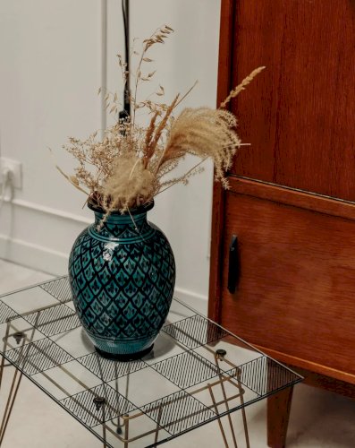 Edmond, le vase bleu turquoise N°49