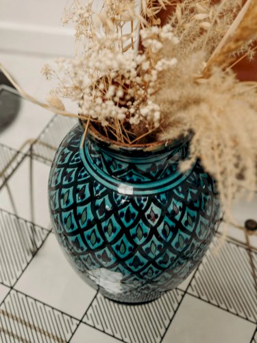 Edmond, le vase bleu turquoise N°49