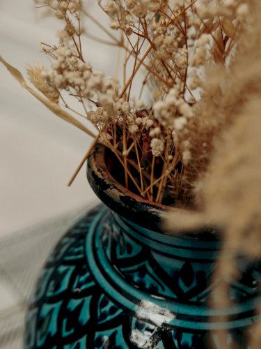 Edmond, le vase bleu turquoise N°49