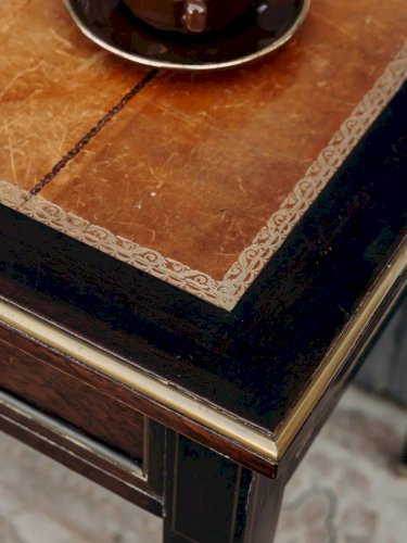 Edouard, le bureau en bois et cuir N°497