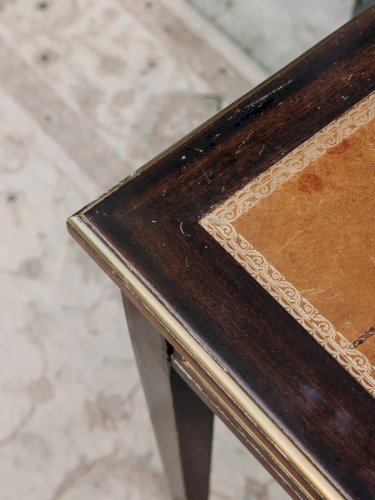 Edouard, le bureau en bois et cuir N°497