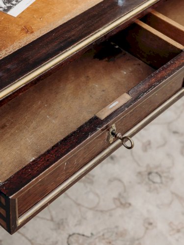 Edouard, le bureau en bois et cuir N°497
