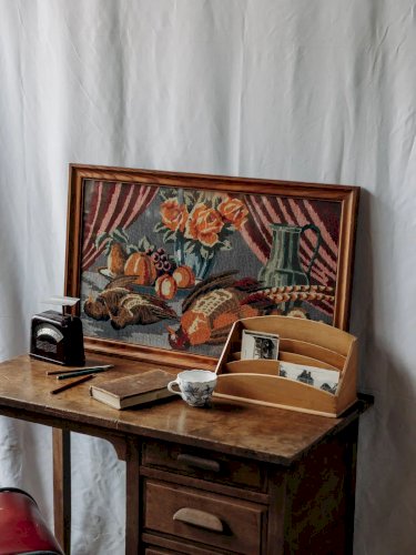 Edouard, le bureau en bois foncé N°457