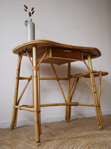 Edouard, le bureau en rotin N°472