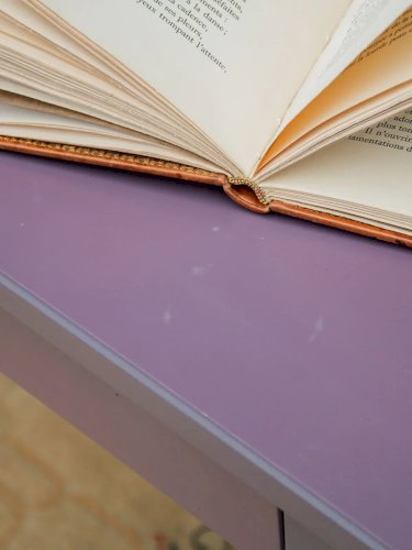 Edouard, le bureau violet en bois N°321