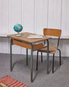 Edouard, the wooden and metal desk No. 521