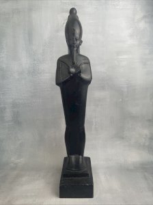 EGYPTE statuette OSIRIS debout reproduction moulage du Musée du Louvre ~41.5cm