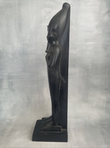 EGYPTE statuette OSIRIS debout reproduction moulage du Musée du Louvre ~41.5cm