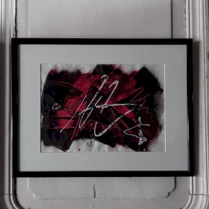 Oil on paper by Mabris 20th century titled The Other Look A5742