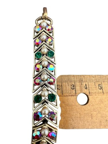 Elegant Bracelet Coro vintage 1950s Retro- Glamour-collection -signé