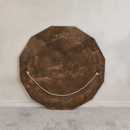 ✨ Élégant miroir ancien biseauté à 12 pans – style Art Déco vintage ✨