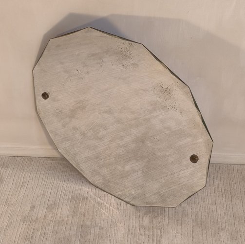 ✨ Élégant miroir ancien biseauté à 12 pans – style Art Déco vintage ✨