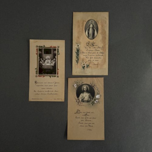 e?Lot de 7 images pieuses XIXe A5782