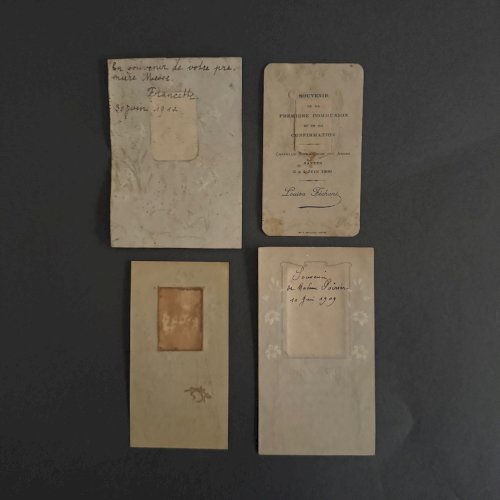 e?Lot de 7 images pieuses XIXe A5782