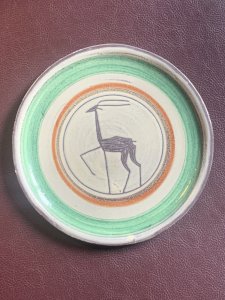 Émile Masson sgraffito ceramic Africanist antelope Vallauris very good condition