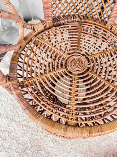 Emmanuel, le fauteuil en rotin N°9