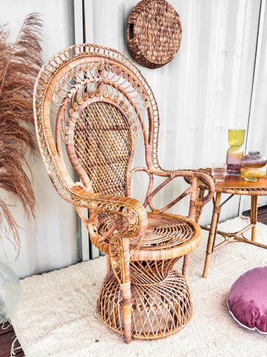 Emmanuel, le fauteuil en rotin N°9