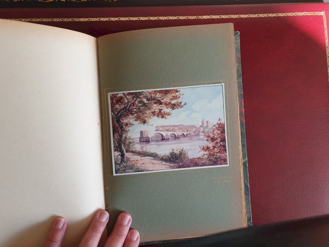 En Suivant Le Rhone De Lyon à Avignon Gravures et aquarelle 1934