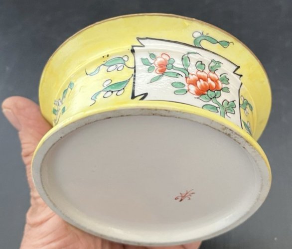 encrier en porcelaine asiatique chine vintage asie Japon